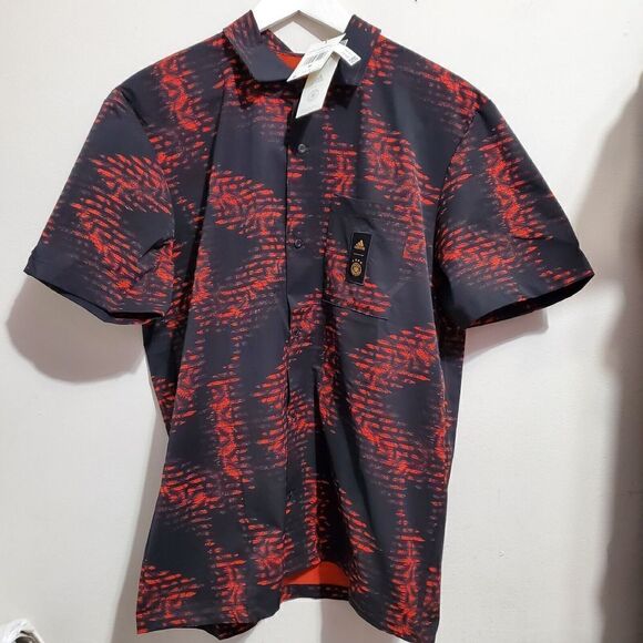 Adidas Germany Icon Shirt Men’s Size Medium Black/Red HS5942 NWT - Picture 1 of 9